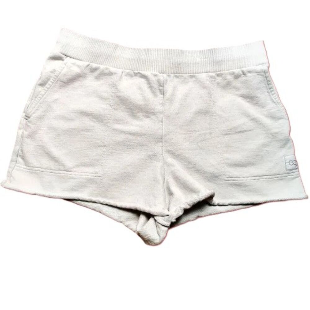 CALIA Women’s XL White Lounge Shorts Drawstring Cotton Athletic Casual
